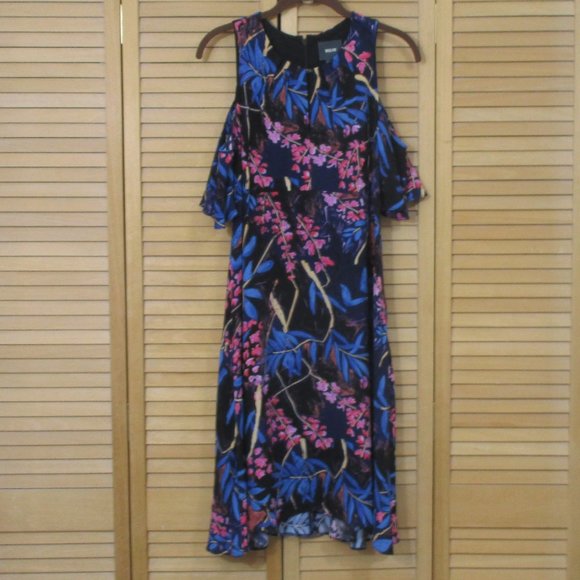 Maeve Elia Cold Shoulder Floral Print Dress 2 - Picture 3 of 6